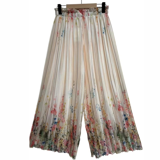 Ensemble beige à imprimé floral