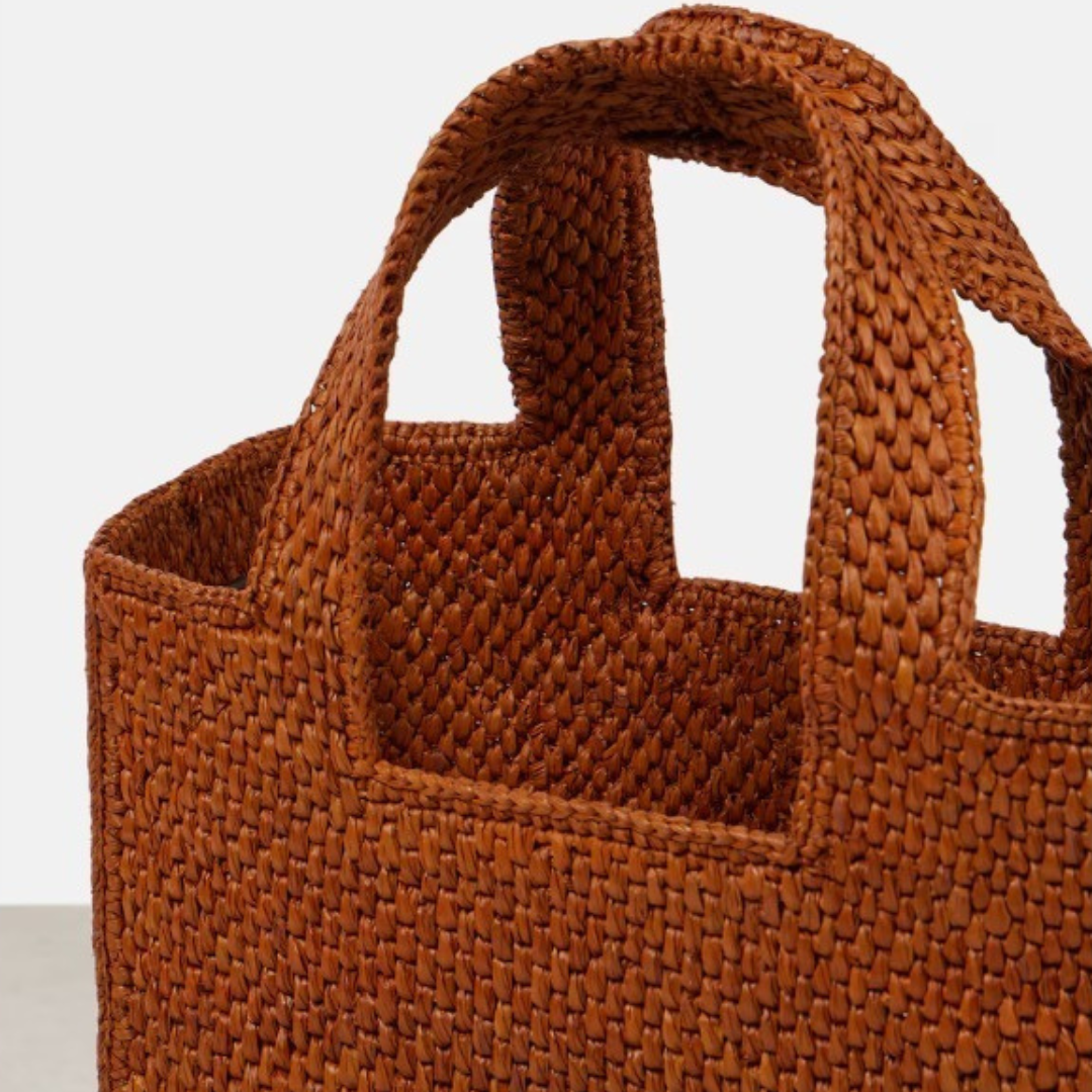 Cabas en Raphia Marron Loewe