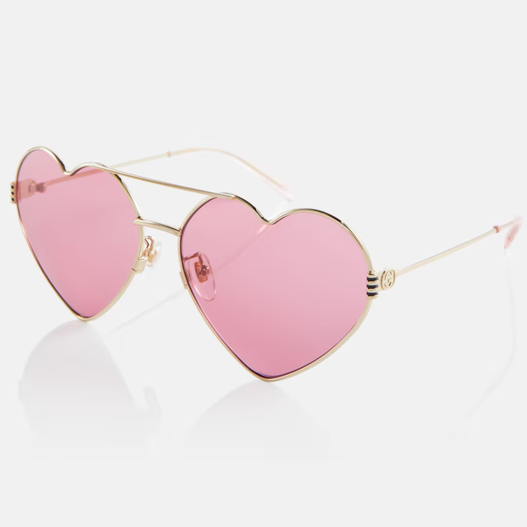 Lunettes Coeur Roses Gucci