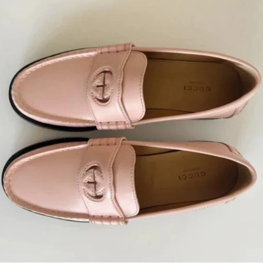 Mocassins Gucci rose