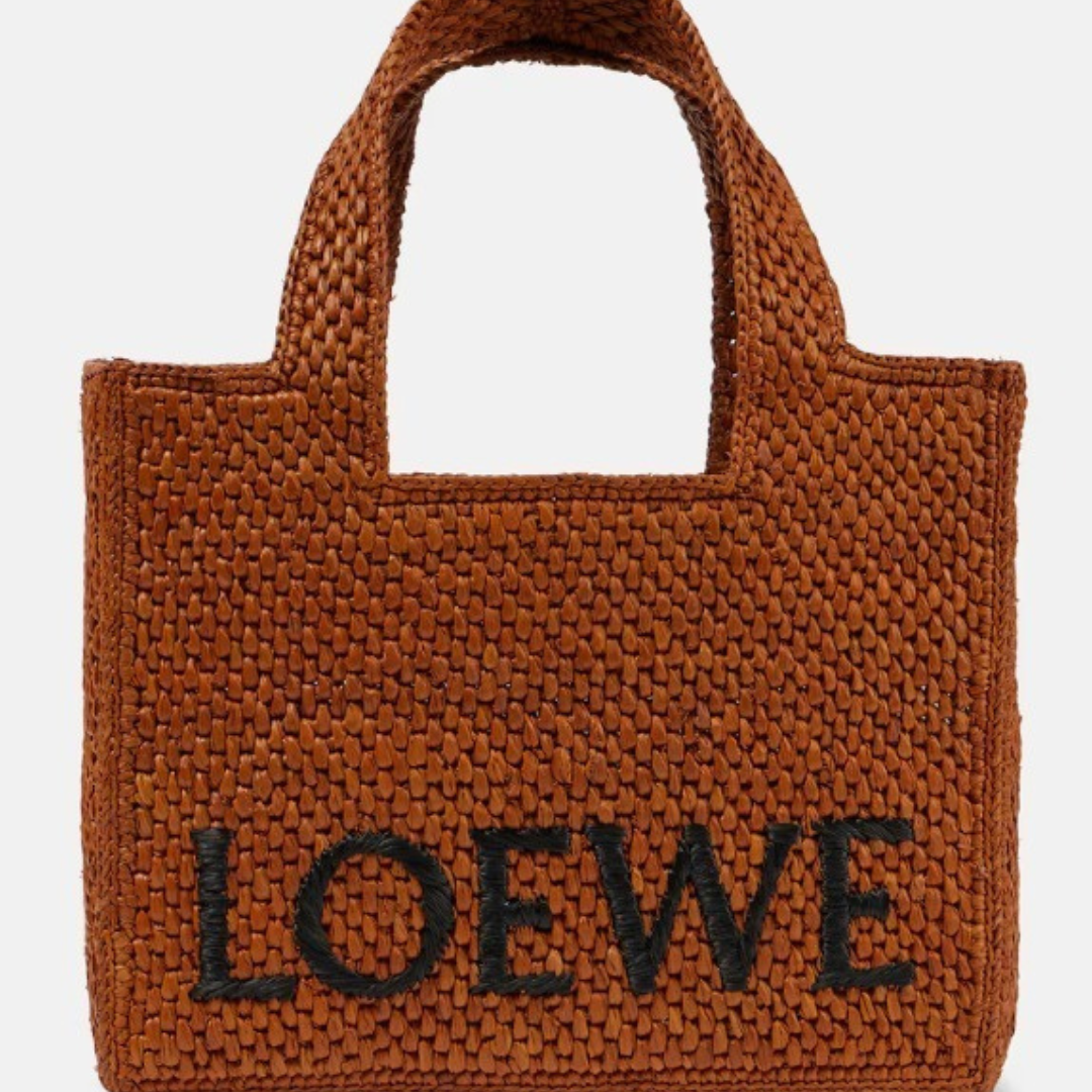 Cabas en Raphia Marron Loewe