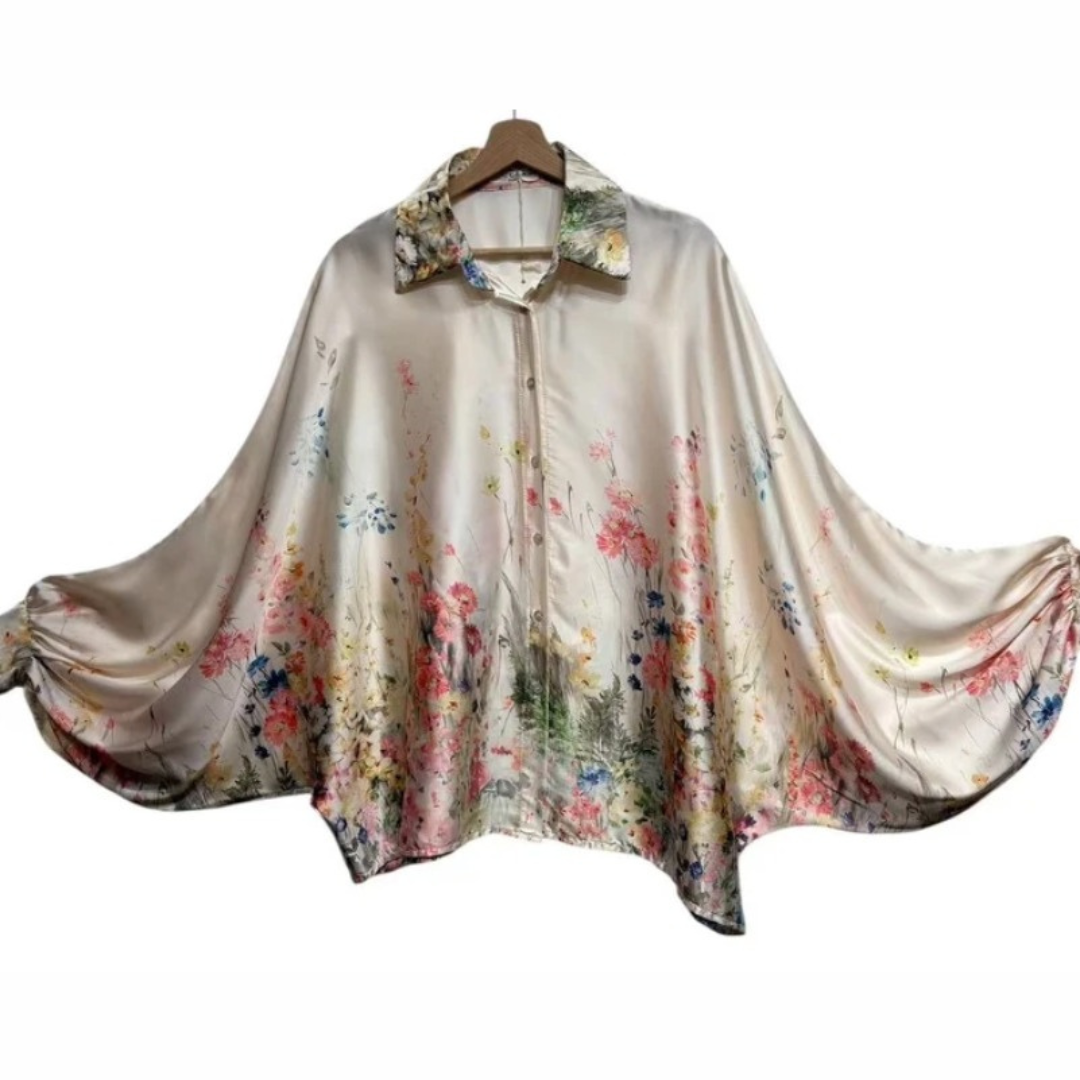 Ensemble beige à imprimé floral
