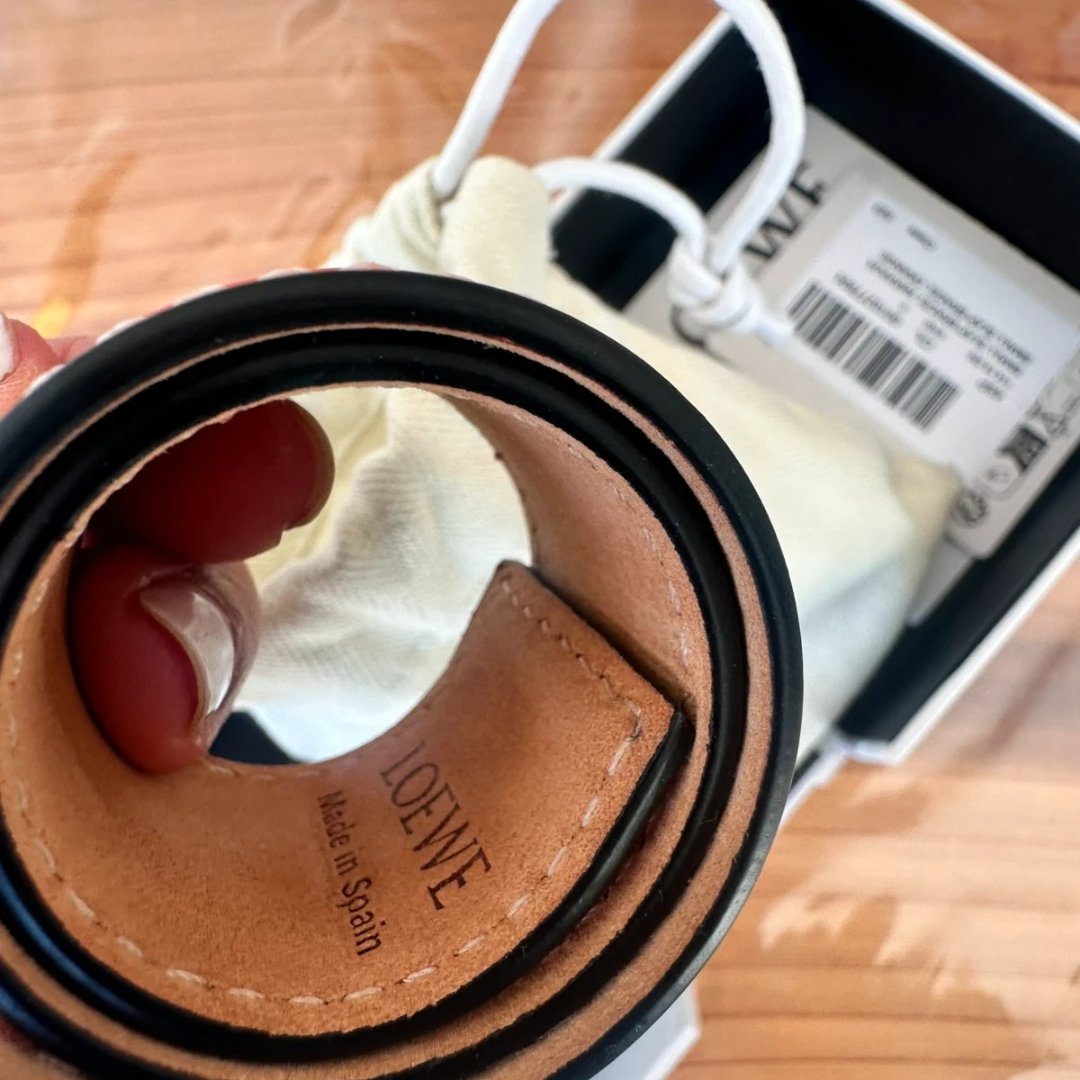 Manchette Loewe en cuir orange