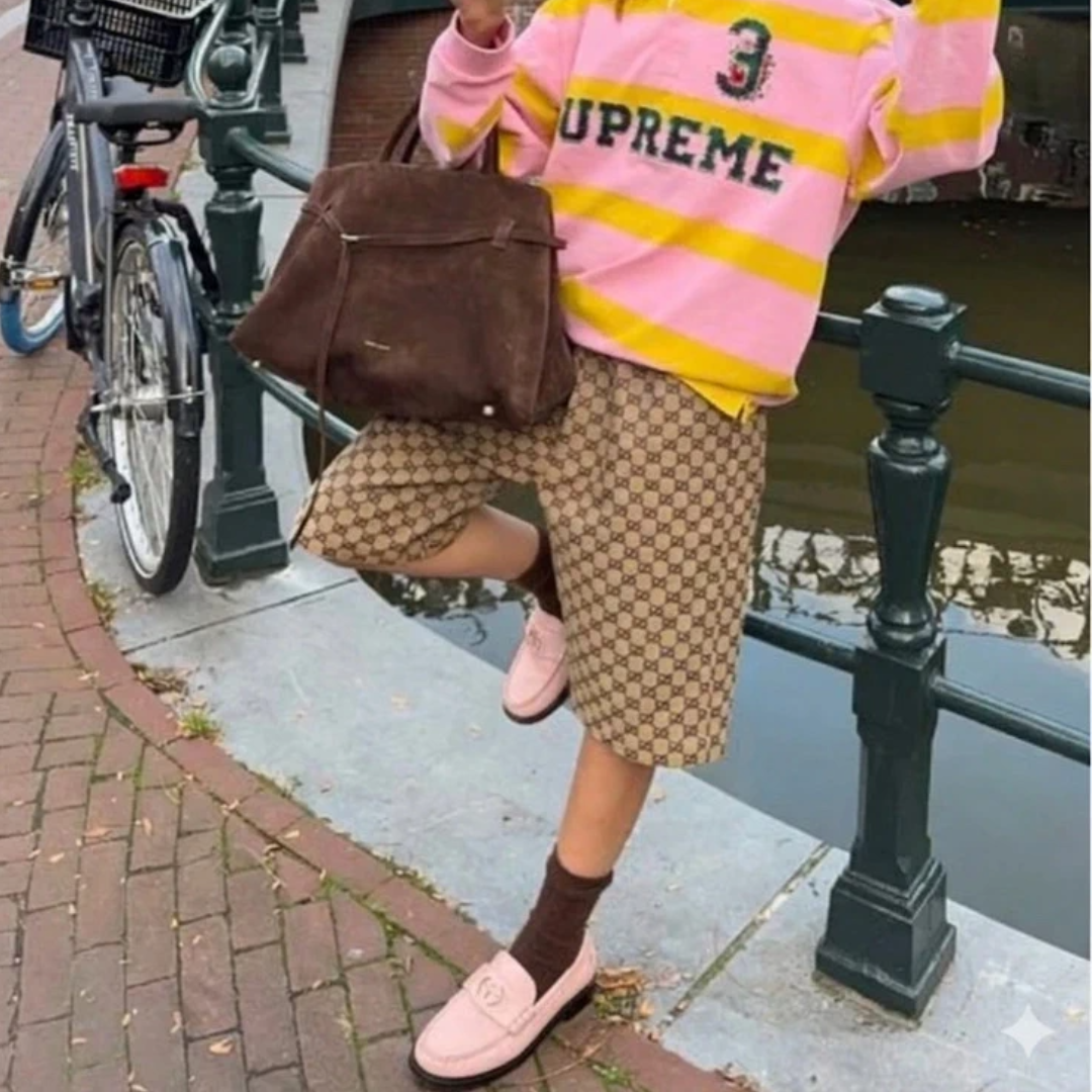 Mocassins Gucci rose