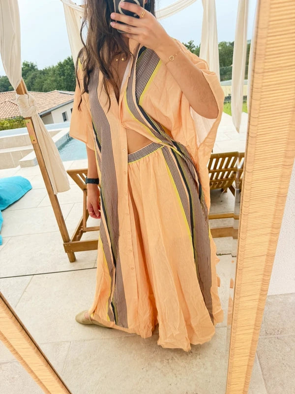 Ensemble Femme Chic 100% Coton Orange clair Abricot