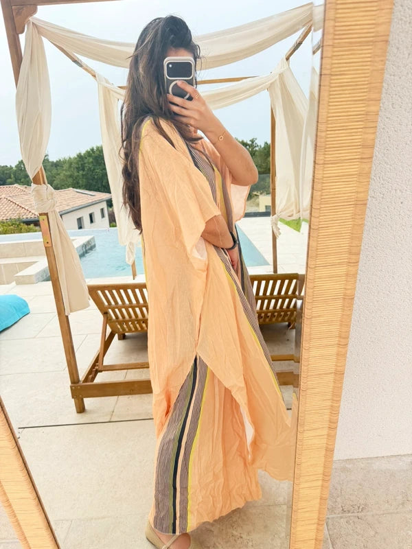 Ensemble Femme Chic 100% Coton Orange clair Abricot