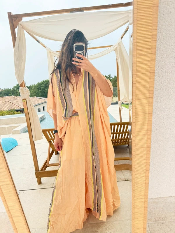 Ensemble Femme Chic 100% Coton Orange clair Abricot
